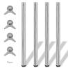 4 Height Adjustable Table Legs Chrome 870 mm Colour chrome Size 870 mm Quantity in Package 4 Number of 1 