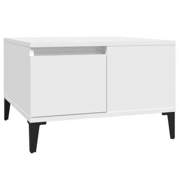 Stylish White Coffee Table - 55x55 cm | HipoMarket