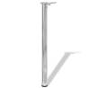 Adjustable Chrome Table Legs - Height 870 mm | HipoMarket UK