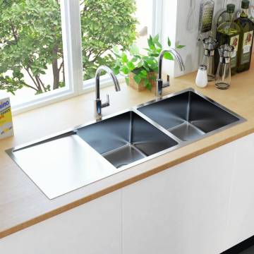 Handmade Stainless Steel Kitchen Sink - Luxury & Functionality