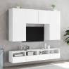 Stylish White TV Wall Cabinet - 80x30x30 cm | HipoMarket