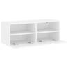 Stylish White TV Wall Cabinet - 80x30x30 cm | HipoMarket