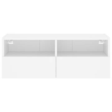 Stylish White TV Wall Cabinet - 80x30x30 cm | HipoMarket