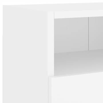 Stylish White TV Wall Cabinet - 80x30x30 cm | HipoMarket