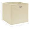 10 Pcs Cream Fabric Storage Boxes - Space Saver | Hipo Market