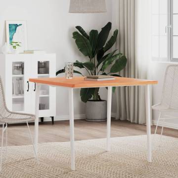 Table Top 80x80 cm Solid Beech Wood - Durable & Stylish