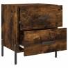 Stylish Smoked Oak Bedside Cabinets - Set of 2 | HipoMarket