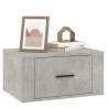 Wall-Mounted Bedside Cabinets - Set of 2 in Concrete Grey