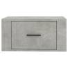 Wall-Mounted Bedside Cabinets - Set of 2 in Concrete Grey