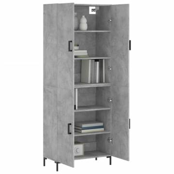 Stylish Highboard Concrete Grey | Hipo Market UK