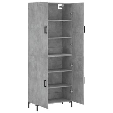 Stylish Highboard Concrete Grey | Hipo Market UK