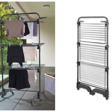 Leifheit Comfort Tower 420 - Space-Saving Drying Rack