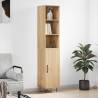 Highboard Sonoma Oak 34.5x34x180 cm Engineered Wood Colour sonoma oak Quantity in Package 1 Model 1 door 