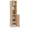 Highboard Sonoma Oak - Stylish Engineered Wood Storage Cabinet