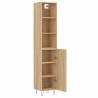 Highboard Sonoma Oak - Stylish Engineered Wood Storage Cabinet