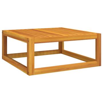 Elegant Acacia Wood Coffee Table | 68x68x29 cm