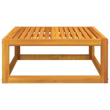 Elegant Acacia Wood Coffee Table | 68x68x29 cm