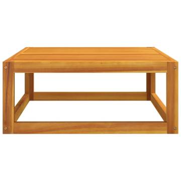 Elegant Acacia Wood Coffee Table | 68x68x29 cm