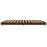 Brown Oak Bed Frame 200x200 cm | Stylish Engineered Wood