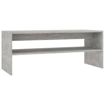 Stylish Concrete Grey Coffee Table | 100x40x40 cm