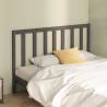 Bed Headboard Grey 146x4x100 cm Solid Wood Pine Colour grey Size 146 x 100 cm Quantity in Package 1 