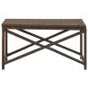 Stylish Brown Poly Rattan Garden Bench - 80 cm | Hipo Market