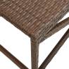 Stylish Brown Poly Rattan Garden Bench - 80 cm | Hipo Market