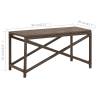 Stylish Brown Poly Rattan Garden Bench - 80 cm | Hipo Market