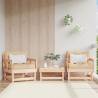 Garden Chairs with Cushions 2 pcs Solid Wood Pine Colour natural pine Quantity in Package 1 Model chair 