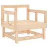 Garden Chairs with Cushions - Solid Wood Pine (2 pcs)