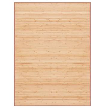 Bamboo Rug 160x230 cm - Stylish Brown Floor Mat