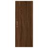 Stylish Highboard Brown Oak - 34.5x34x180 cm Engineered Wood