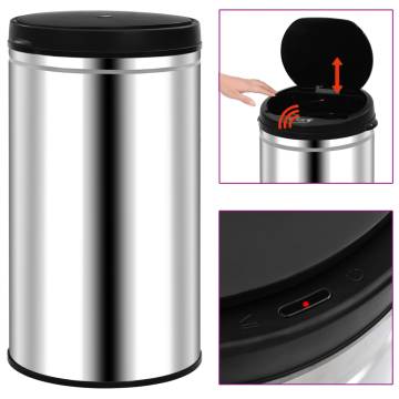 Automatic Sensor Dustbin 60L - Stainless Steel | Hipo Market