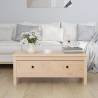 Coffee Table 100x50x40 cm Solid Wood Pine Colour natural Quantity in Package 1 