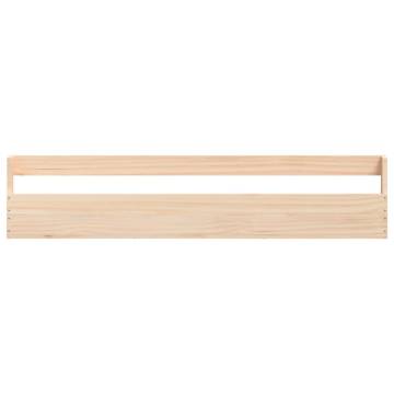 Wall-mounted Shoe Racks - Solid Pine Wood | 2 pcs 110x9x23 cm