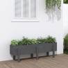 Garden Raised Bed Grey 121x30x38 cm Solid Wood Pine Colour grey pine Size 121 x 30 x 38 cm Quantity in Package 1 