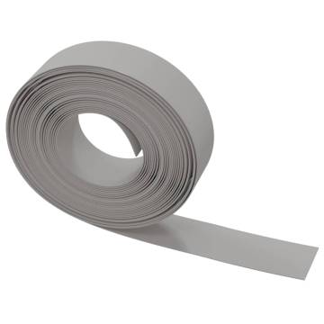 Garden Edgings 4 pcs Grey 10m 15cm Polyethylene - Hipomarket