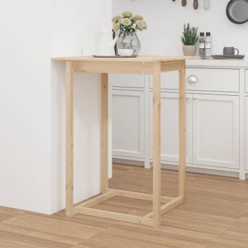 Bar Table 80x80x110 cm - Solid Wood Pine | Hipo Market