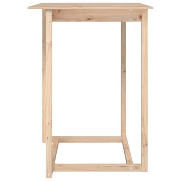 Bar Table 80x80x110 cm - Solid Wood Pine | Hipo Market