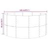 Garden Raised Bed Silver 140x140 cm - Durable Steel Planter