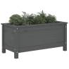 Garden Planter Grey | 82.5x40x39 cm Solid Wood Pine