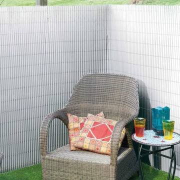 Nature Double Sided Garden Screen PVC 1.5x3m - White