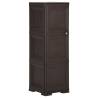 Plastic Cabinet 40x43x125 cm Wood Design Brown Colour brown Size 40 x 43 x 125 cm Quantity in Package 1 Number of 