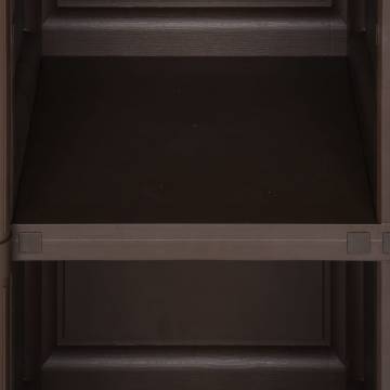 Plastic Cabinet 40x43x125 cm - Wood Design Brown | Hipomarket