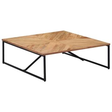 Solid Acacia Wood Coffee Table | 110x110x36 cm