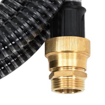 15m PVC Suction Hose with Brass Connectors - Durable & Reliable