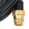 15m PVC Suction Hose with Brass Connectors - Durable & Reliable