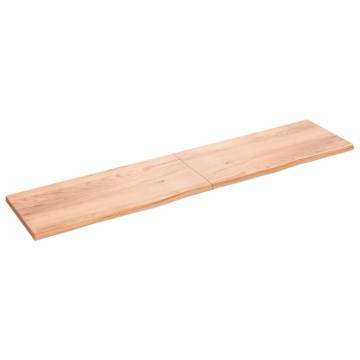 Light Brown Oak Table Top - 220x50 cm | Hipomarket