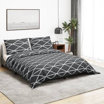 Duvet Cover Set Grey 135x200 cm Cotton - Soft & Elegant