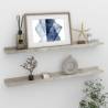 Wall Shelves 2 pcs Concrete Grey 80x9x3 cm Colour concrete grey Size 80 x 9 x 3 cm Quantity in Package 2 Number of Pieces 1 